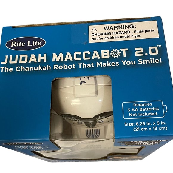 Rite Lite Judah Maccabot 2.0 Chanukah Robot Dances to the Music White - Picture 3 of 12